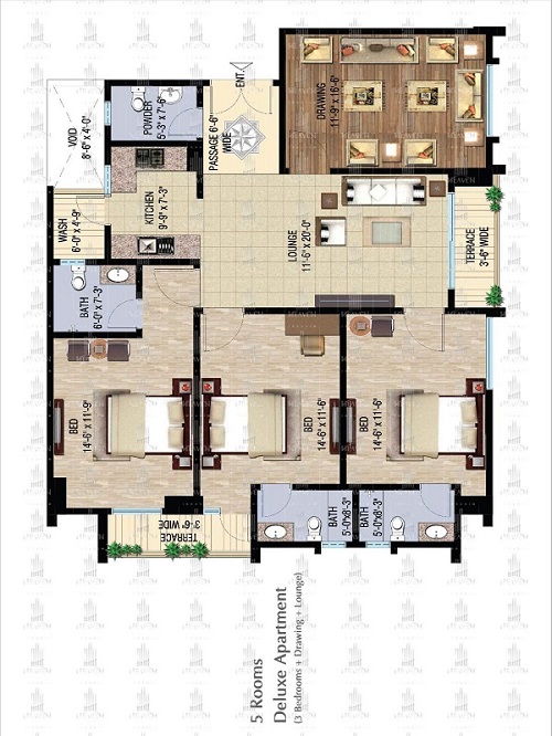 Ibrahim Heaven - 5 Rooms Apartment